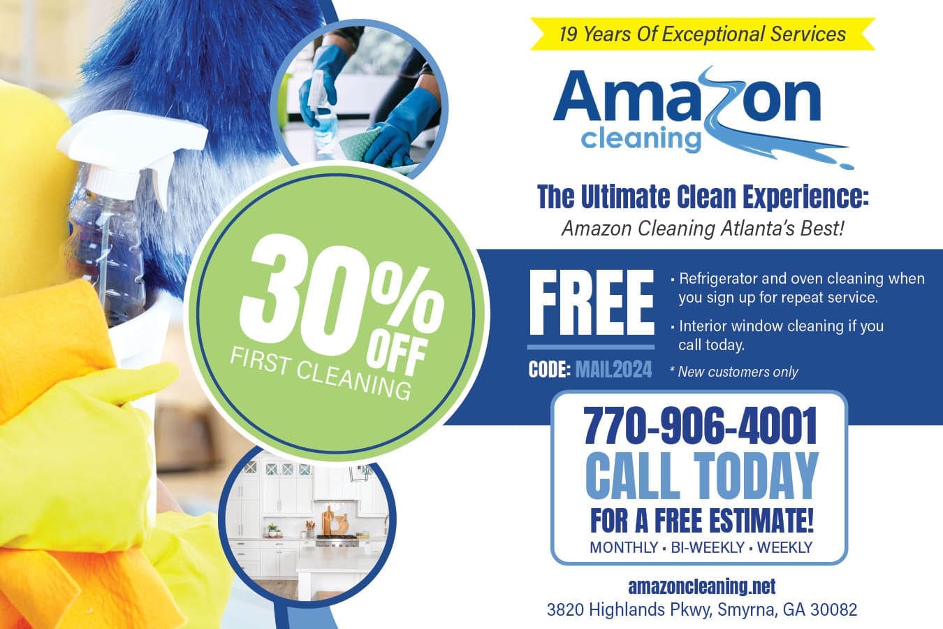 First Cleaning Offer - 30% Off Coupon From Amazon Cleaning